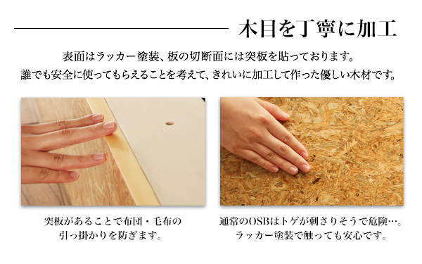 ヴィンテージデザインＯＳＢすのこベッド Elvin エルヴィン 商品説明画像4