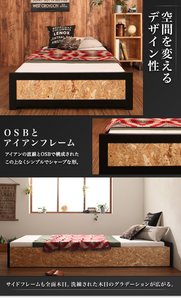 ヴィンテージデザインＯＳＢすのこベッド Elvin エルヴィン 商品説明画像5
