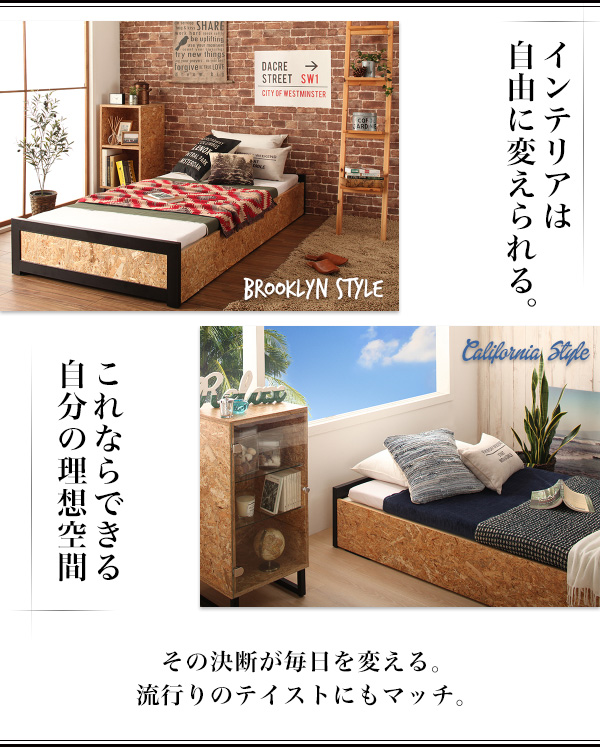ヴィンテージデザインＯＳＢすのこベッド Elvin エルヴィン 商品説明画像6