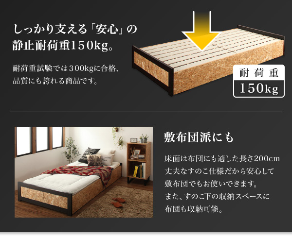 ヴィンテージデザインＯＳＢすのこベッド Elvin エルヴィン 商品説明画像12