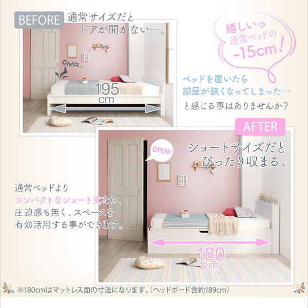 コンパクトな跳ね上げ式収納ベッド Avari アヴァリ 商品説明画像4