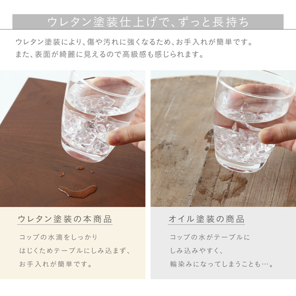 コンセント・引き出し付き脚デザインナイトテーブル NORN ノルン 商品説明画像8