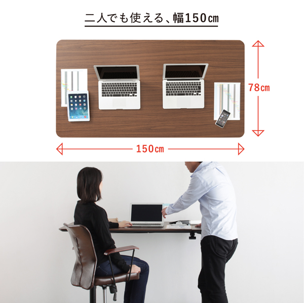 高さが変えられるスタンディングデスクセット GROWTHER グローサー 商品説明画像12