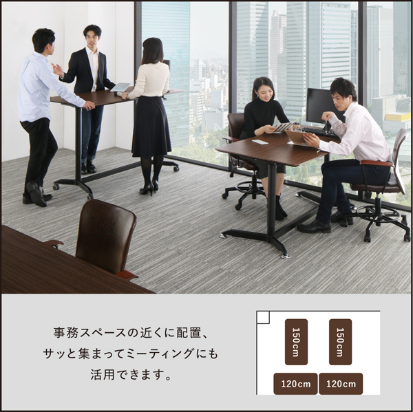 高さが変えられるスタンディングデスクセット GROWTHER グローサー 商品説明画像14