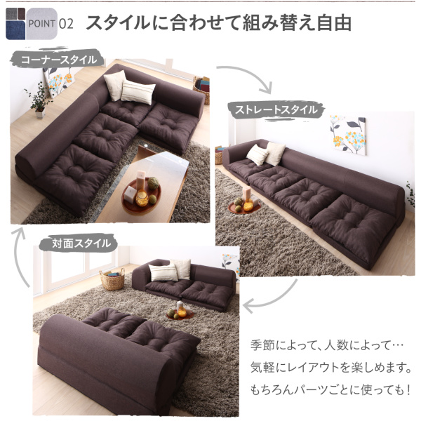 フロアコーナーソファ fleche フレーシュ 商品説明画像6
