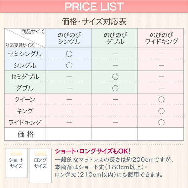 のびのびフィットシーツ タオル地タイプ 商品説明画像14