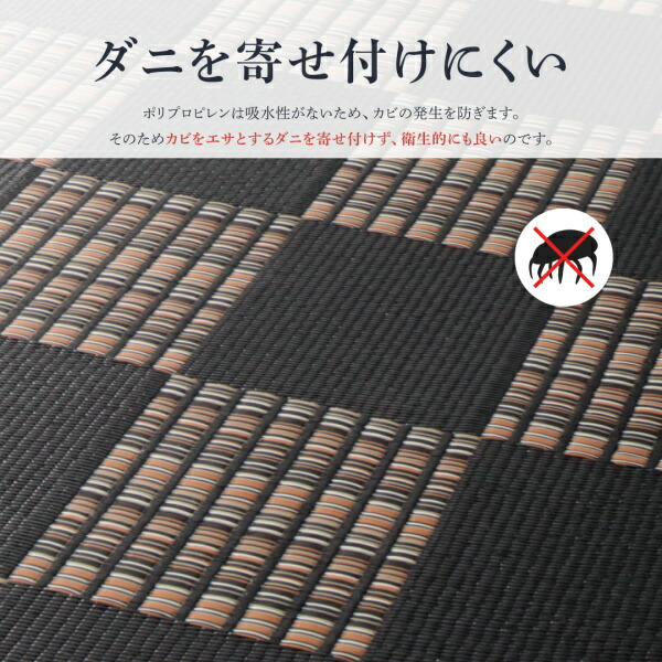 洗えるい草風モダンデザインラグ Duffle ダッフェル 商品追加画像6