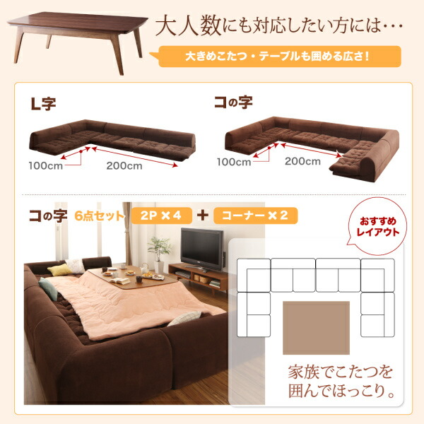 マイクロファイバーフロアコーナーソファ mofli モフリ 商品追加画像13