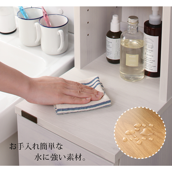 キッチンでも洗面所でも使える木目調すきま収納ラック Apol アポル 商品説明画像7