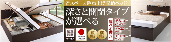 国産跳ね上げ収納ベッド Renati-DB レナーチ・ダークブラウン