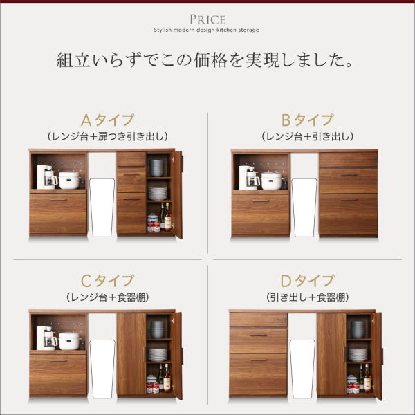 ワイドキッチンカウンター Walkit ウォルキット 幅150cm 商品説明画像14
