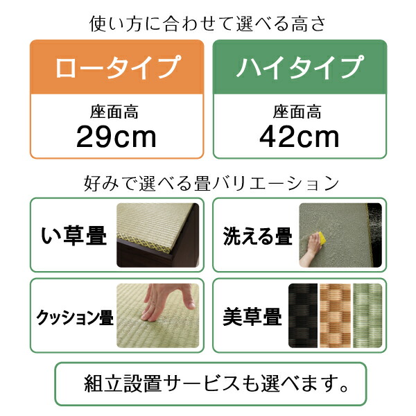 日本製・布団が収納できる大容量収納畳連結ベッド 陽葵 ひまり 商品説明画像20