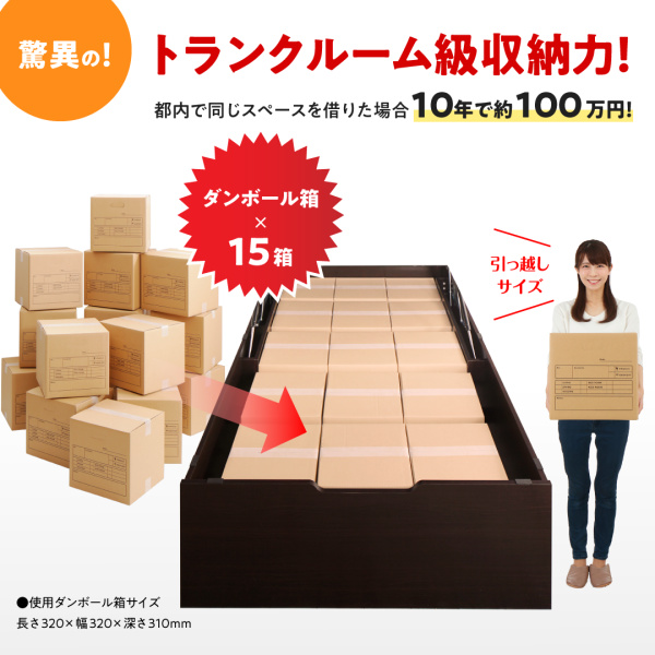収納跳ね上げベッド T-space ティースペース 商品説明画像3