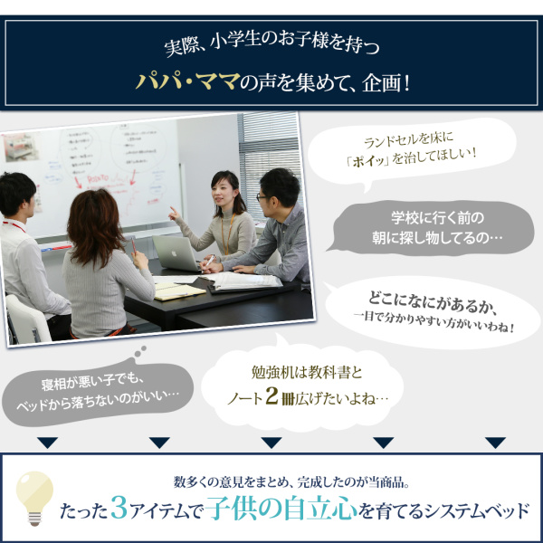 木目調システムベッド Gintan ギンタン 商品説明画像3