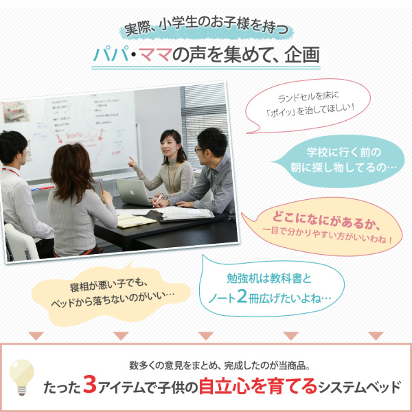 木目調システムベッド Mamma マンマ 商品説明画像3