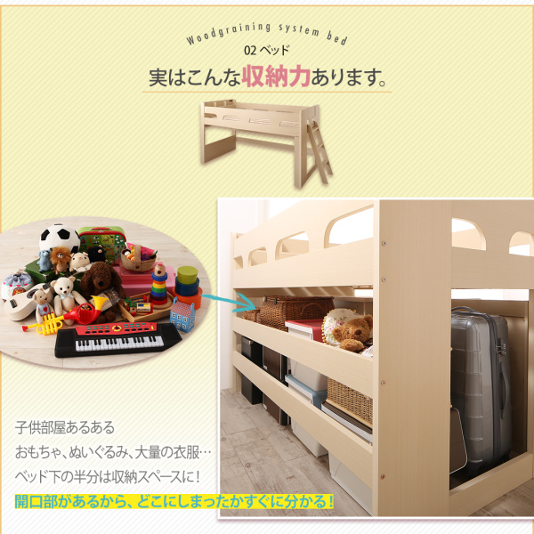木目調システムベッド Mamma マンマ 商品説明画像8