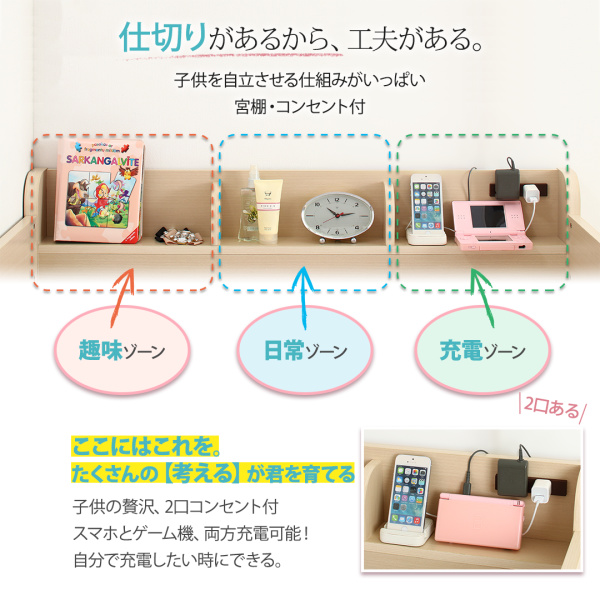 木目調システムベッド Mamma マンマ 商品説明画像9