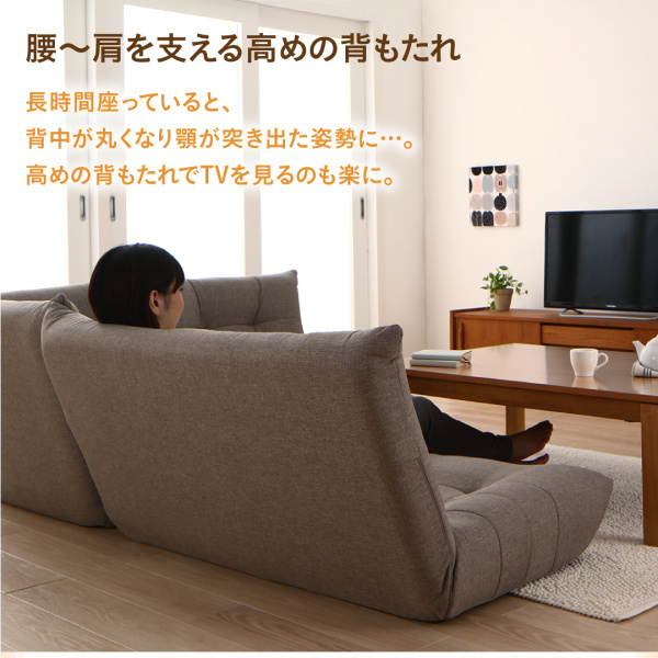 リクライニングフロアコーナーソファ Riege リージュ 商品説明画像8