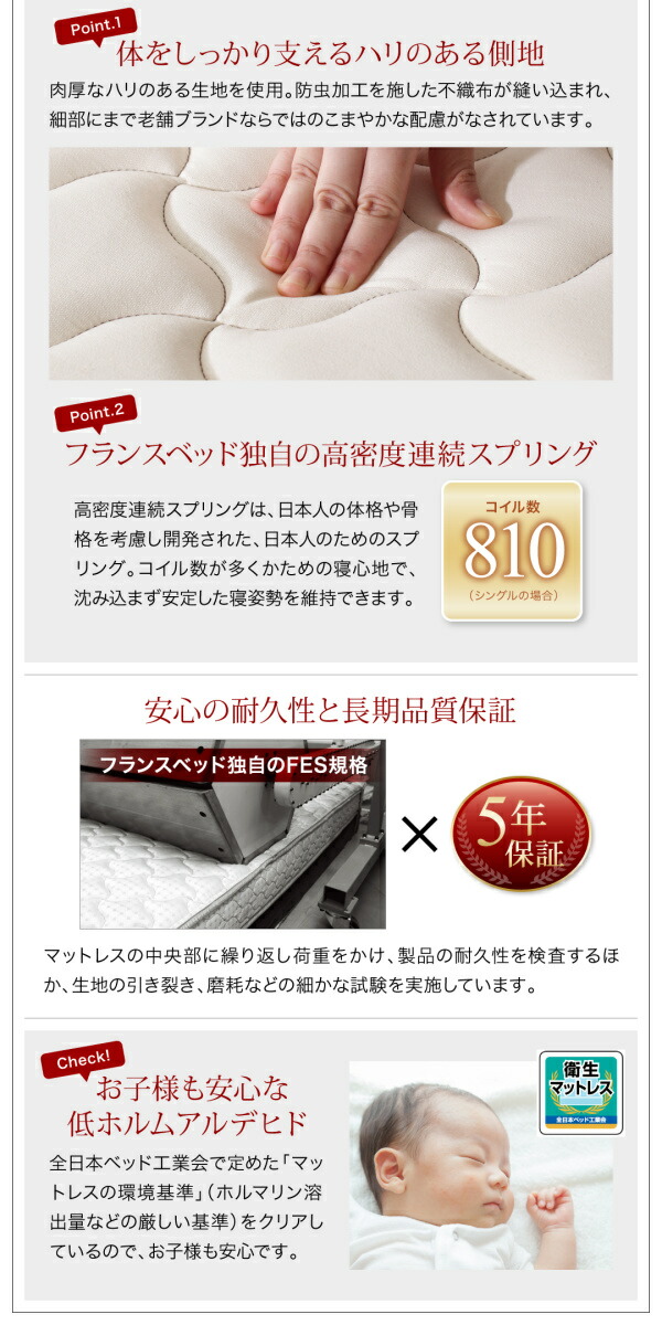 棚・照明・コンセント付大型跳ね上げ収納ベッド Caudillne コーディルネ (ベッドフレームのみ / クイーン(SS×2) / ダークブラウン / -　[No.100049418]) 商品説明画像29