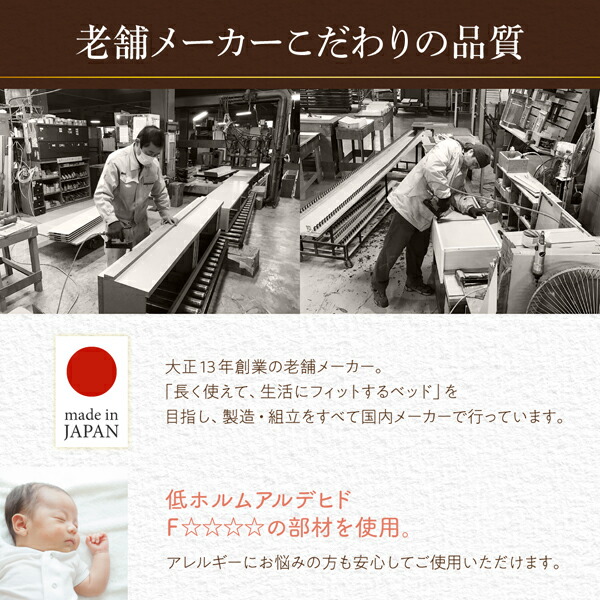 棚・コンセント付き大型サイズ頑丈跳ね上げ収納ベッド Naval ナヴァル (ベッドフレームのみ / クイーン(SS×2) / ダークブラウン / -　[No.100049835]) 商品説明画像10