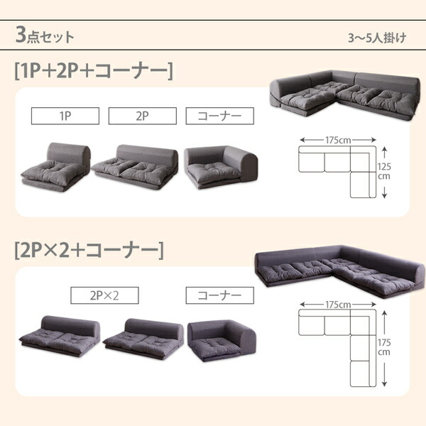フロアコーナーソファ Populs ポプルス 商品追加画像15