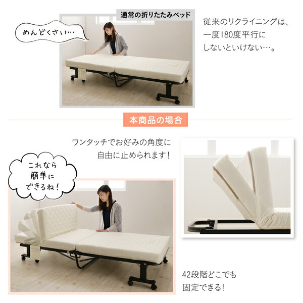 コンパクト折りたたみベッド Mallow マロウ 商品説明画像13