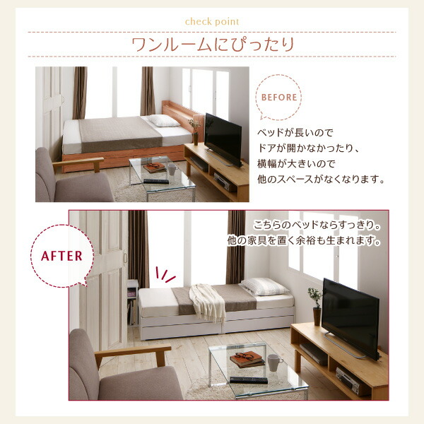 コンパクト収納ベッド CS コンパクトスモール 商品追加画像4