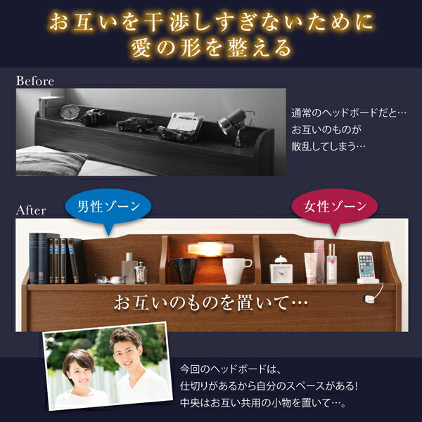 コンセント・照明付フロアベッド 商品説明画像7