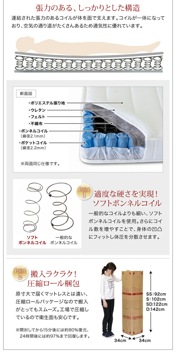 コンセント・照明付フロアベッド 商品説明画像17