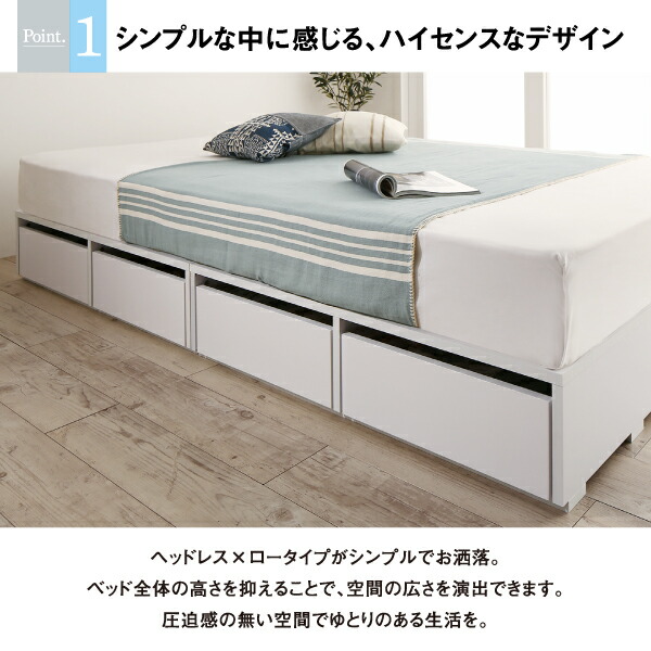 シンプルデザインローベッド Menoce メノーチェ 商品説明画像4