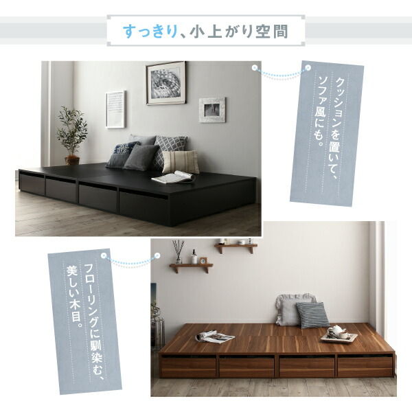 シンプルデザインローベッド Menoce メノーチェ 商品説明画像7