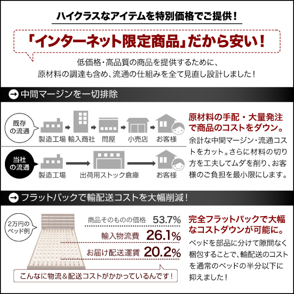 棚・コンセント付き収納ケースも入る大容量デザイン収納ベッド Liebe リーベ 商品説明画像12
