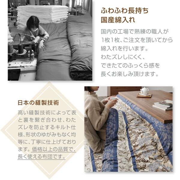 大判ボリュームこたつ布団 くつろぎ 商品追加画像13
