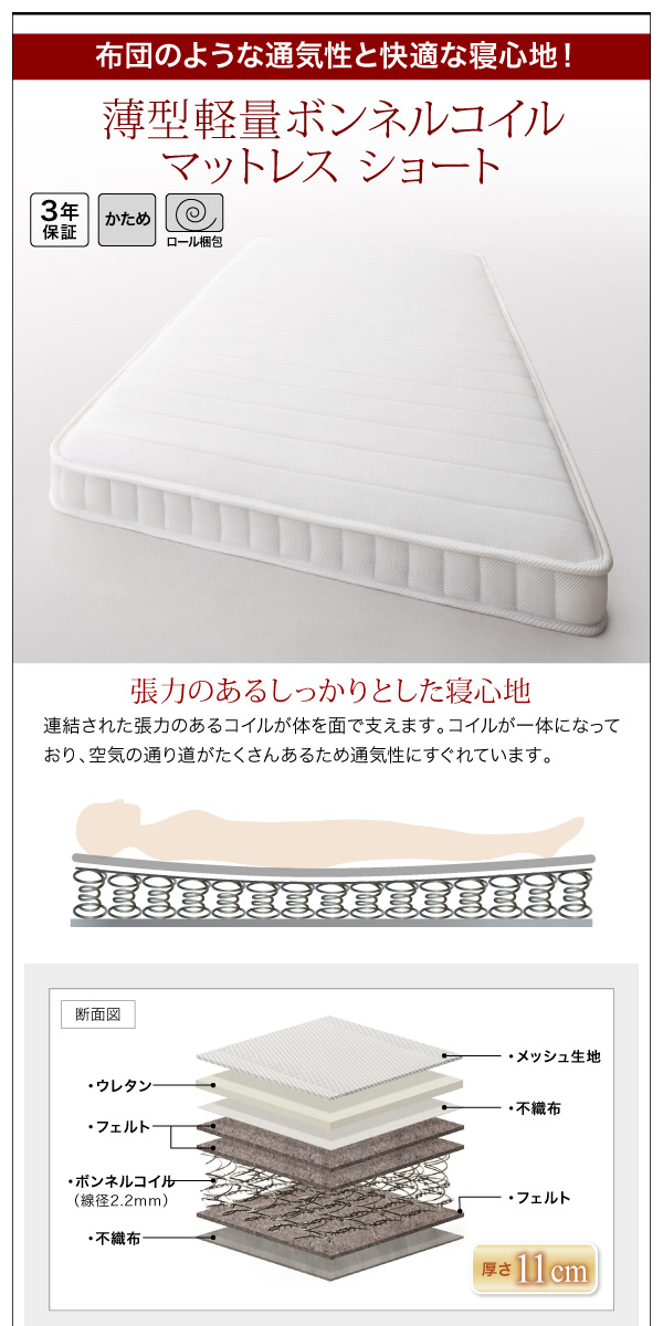 コンパクト天然木すのこベッド minicline ミニクライン 商品説明画像17