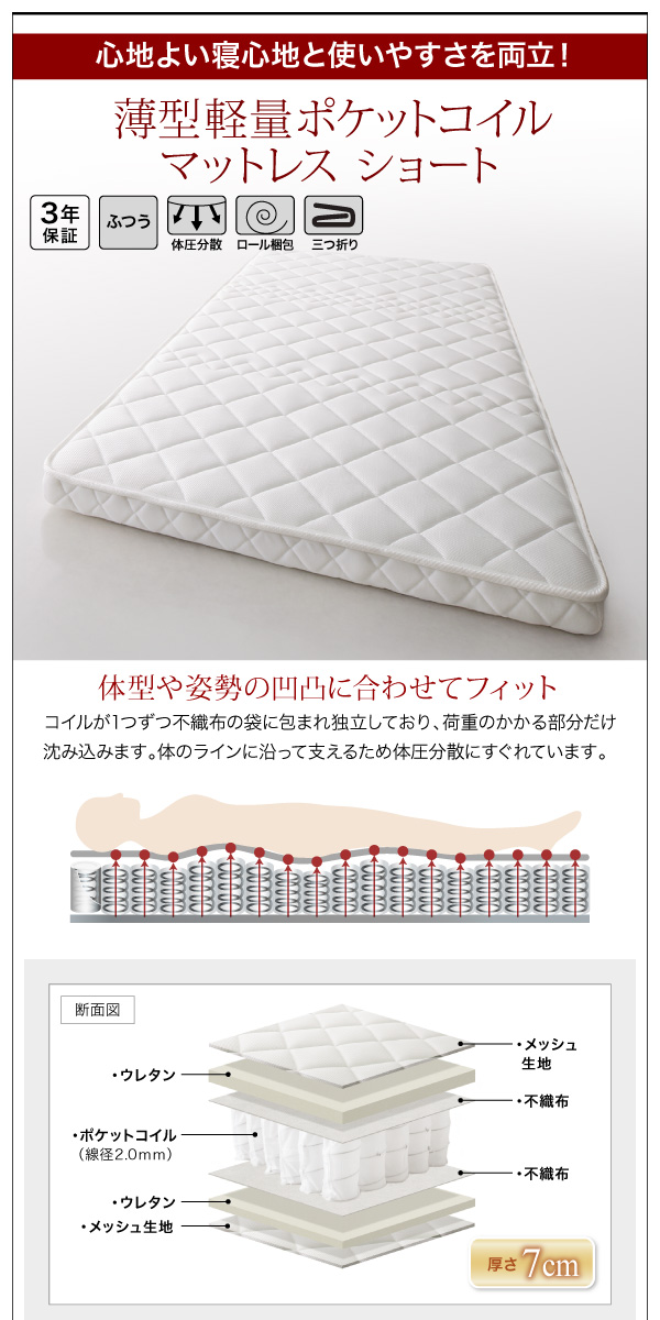 コンパクト天然木すのこベッド minicline ミニクライン 商品説明画像19