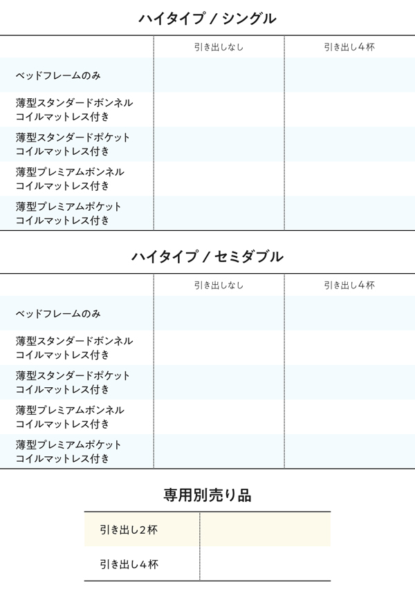 高さが選べる棚コンセント付きデザイン収納ベッド Schachtel シャフテル 商品説明画像19