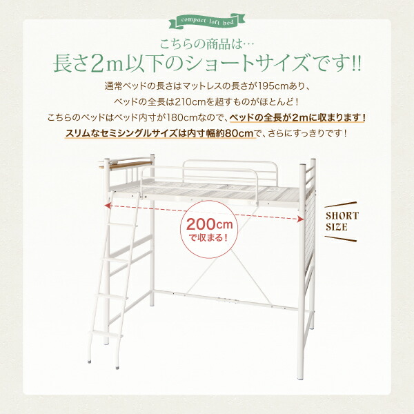 コンパクトロフトベッド Slimfit スリムフィット 商品追加画像3