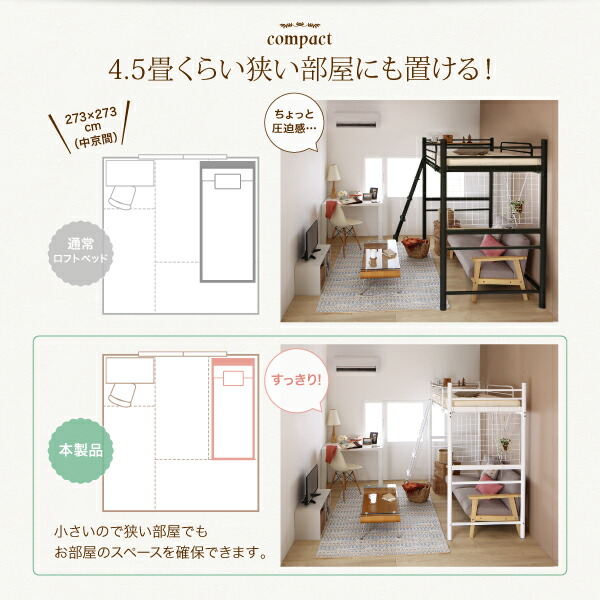 コンパクトロフトベッド Slimfit スリムフィット 商品追加画像4
