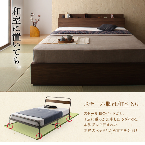 棚・コンセント付き収納ベッド DANDEAR ダンディア 商品説明画像8