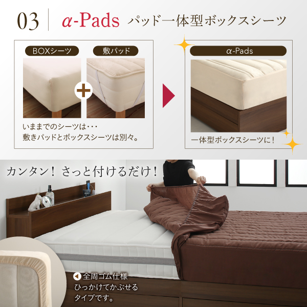 棚・コンセント付き収納ベッド DANDEAR ダンディア 商品説明画像9
