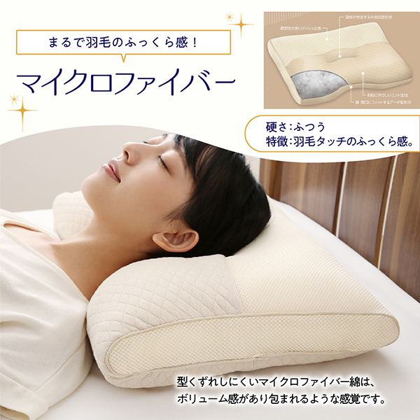 首と肩にフィットする 高さが調節できる やさしい枕シリーズ 商品説明画像15