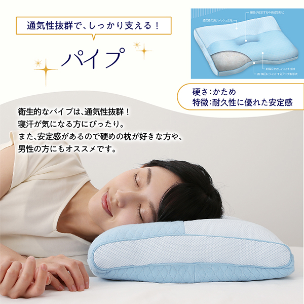 首と肩にフィットする 高さが調節できる やさしい枕シリーズ 商品説明画像16
