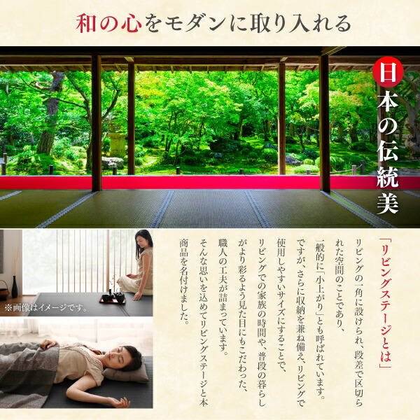 収納付きデザイン美草畳リビングステージ 風凛 フーリン 商品追加画像4