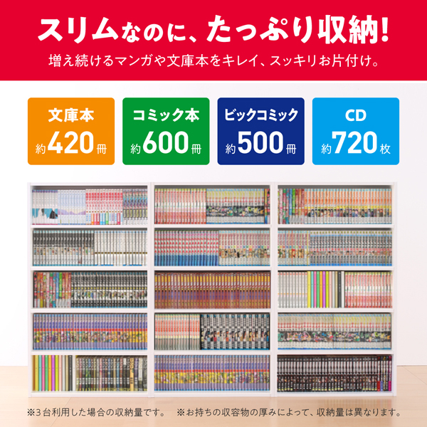薄型大容量マルチディスプレイ収納ラック 商品説明画像2