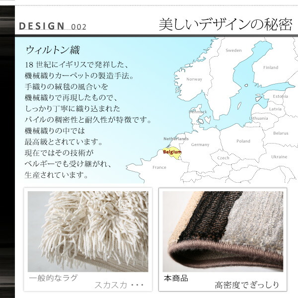 ウィルトン織デザインラグ Fialart フィアラート 商品追加画像5