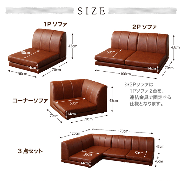 ヴィンテージデザイン フロアコーナーソファ Cortage コルテージ 商品説明画像13