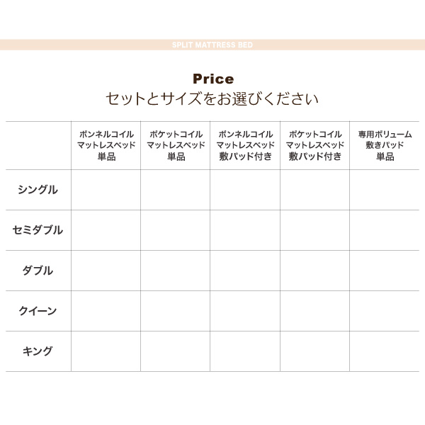 移動・搬入・掃除がらくらく 分割式脚付きマットレスベッド (ボンネルコイルマットレス / 敷きパッドなし / シングル / -　[No.100076820]) 商品説明画像17
