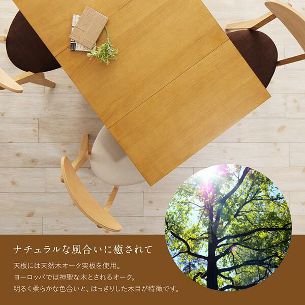 収納庫付き両側バタフライ天板コンパクト伸縮ダイニング Salute サルーテ 商品追加画像8