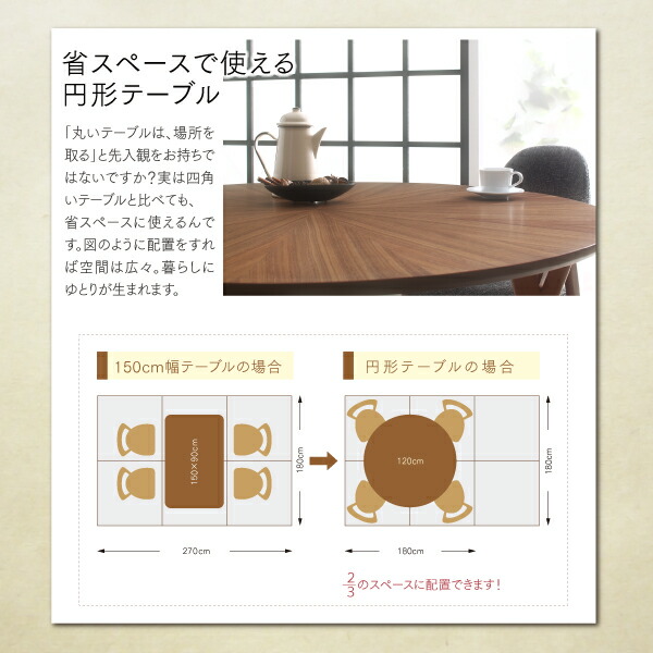 北欧デザイン丸テーブルダイニング ennut エンナット 商品説明画像12