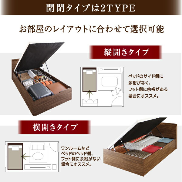 棚コンセント付跳ね上げすのこベッド Nikolay 二コライ 商品追加画像7